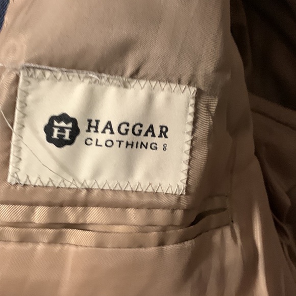 🎈HOST PICK 🎈| Haggar | Mens Blazer | Blue & Gold | Size 46 - Picture 3 of 6